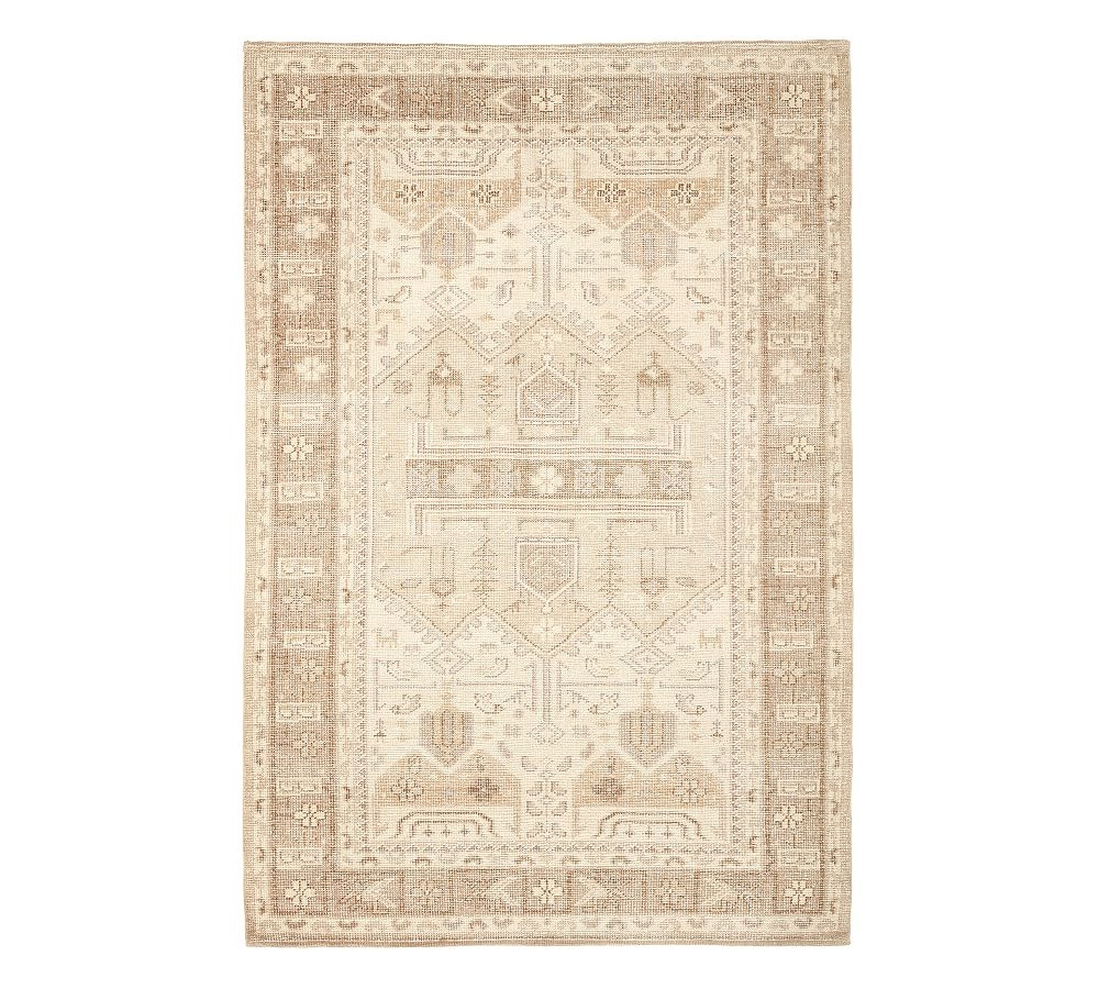 Nicolette Hand-Knotted Rug, 6 x 9', Ivory Multi - Image 0