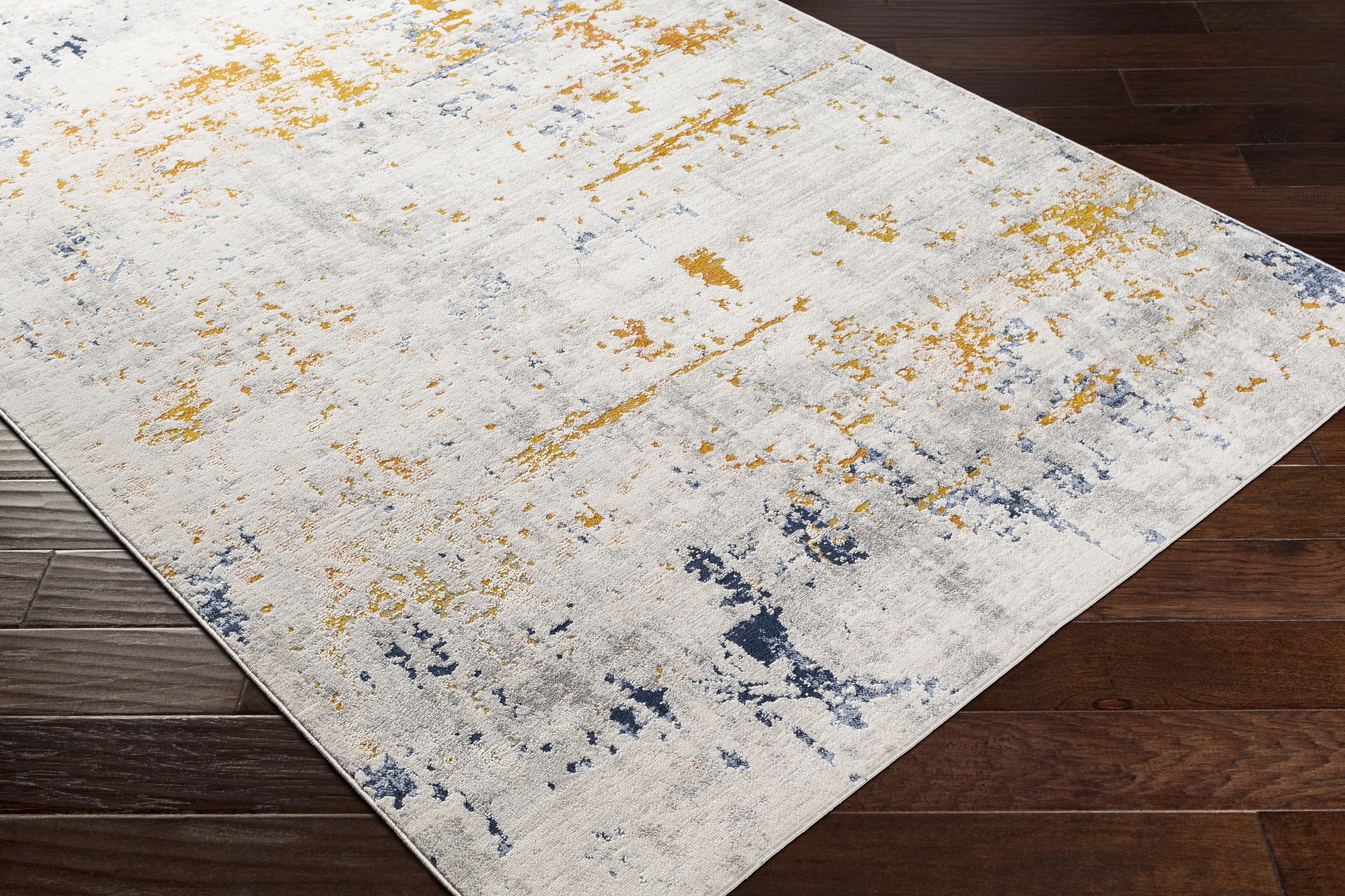 Porto White Indoor 2' x 2'11" Machine Woven Rug - Image 6