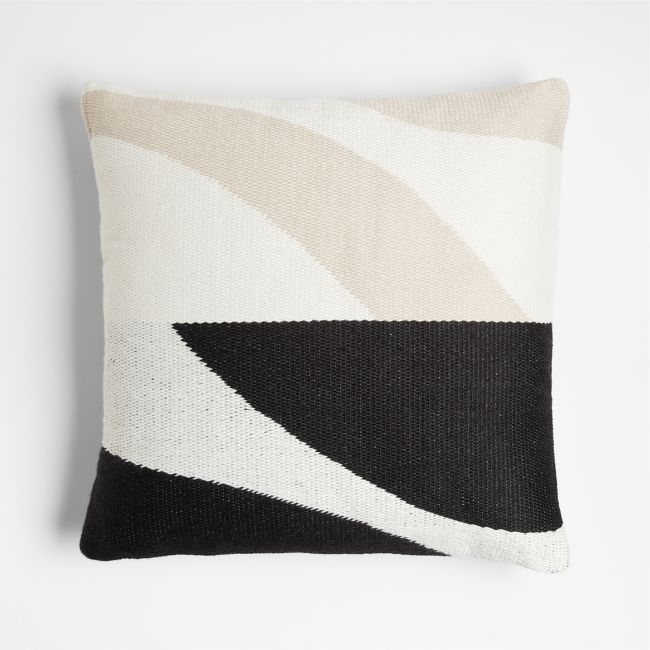 Monterey 20"x20" Black Outdoor Throw Pillow by Lucia Eames™ - Image 0