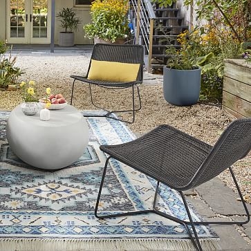 Outdoor Slope Collection Charcoal Lounge Chair - Image 3
