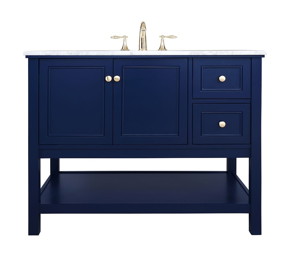Blue Taryn Single Sink Vanity, 42" - Image 0