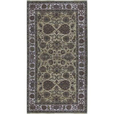 One-of-a-Kind Trinity Hand-Knotted Gray 5' x 9'5" Wool Area Rug - Image 0