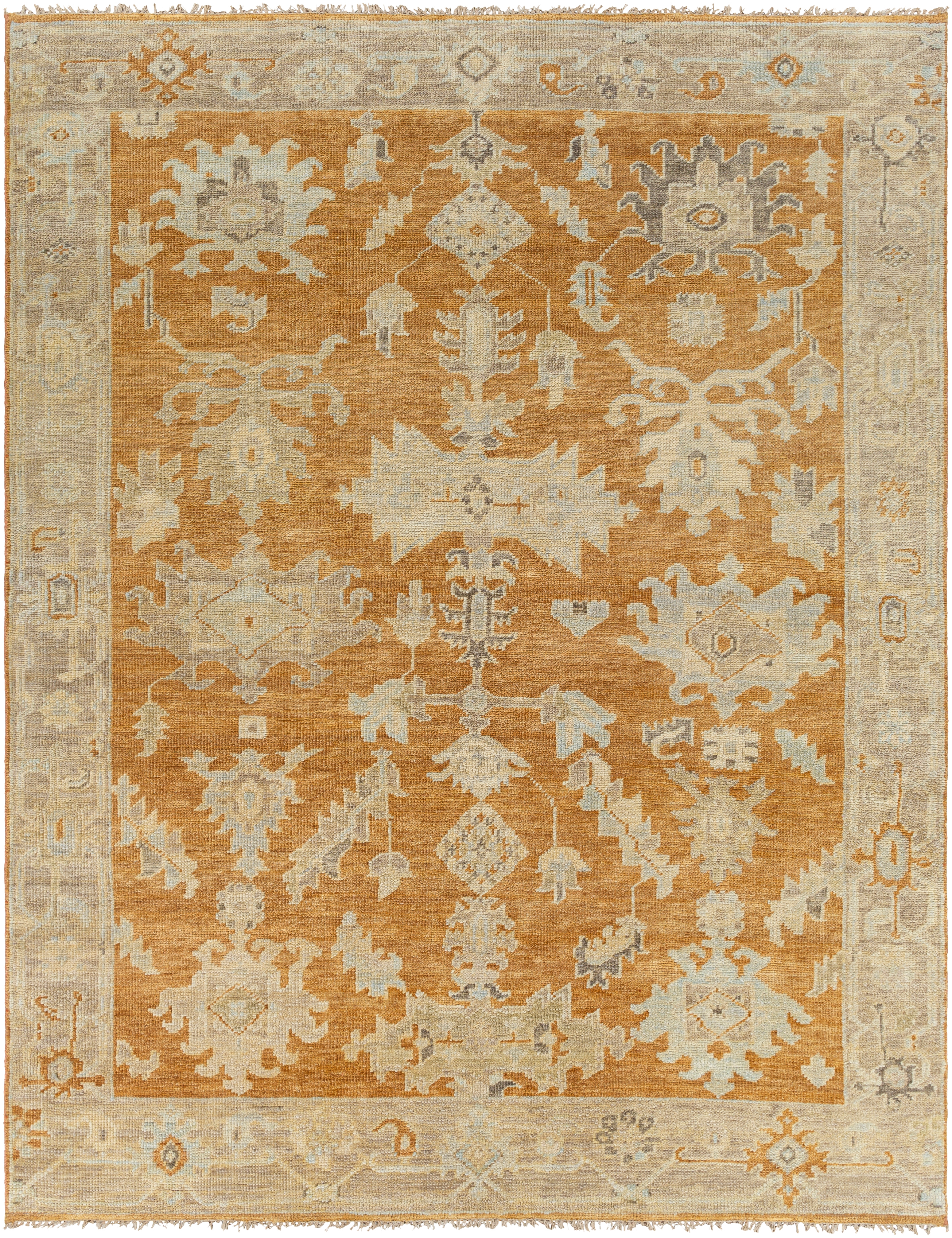 Antalya Brown Indoor 9' x 12' Handmade Rug - Image 0