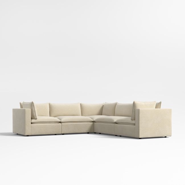 Lotus Deep Modular 5-Piece L-Shaped Sectional Sofa - Image 0