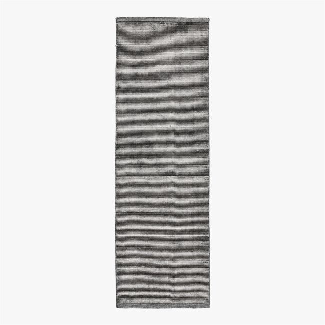 Maris Handwoven Black Jute Runner Rug 2.5'X8' - Image 0