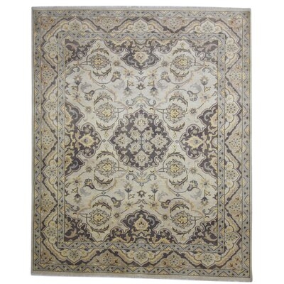 One Of A Kind  Hand-Knotted Persian 8' X 10' Oriental Wool Tan Rug - Image 0