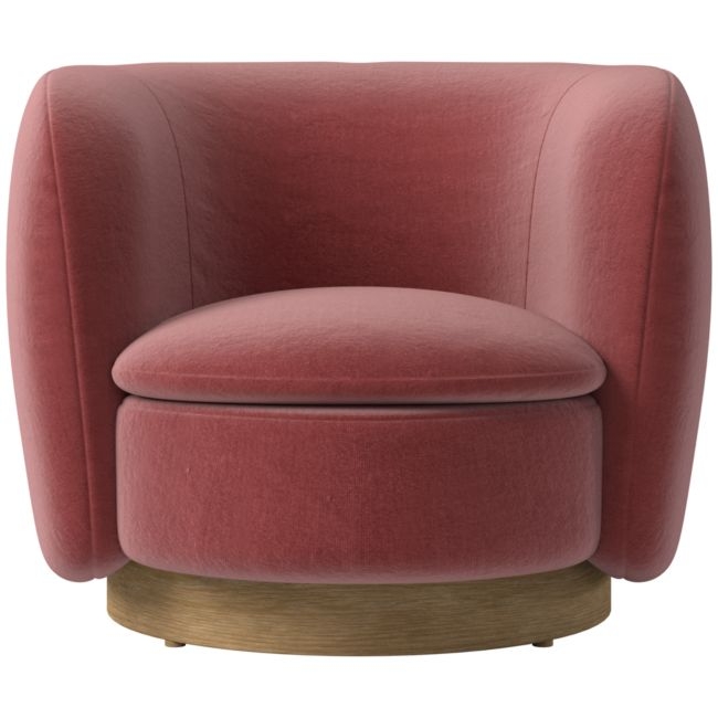 Muir Swivel Chair Luca Rose by Lawson-Fenning - Image 0