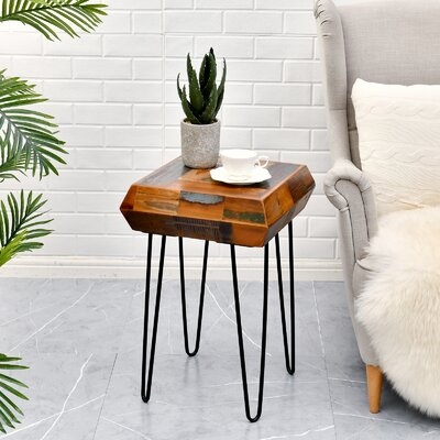 Reclaimed Wood End Table - Image 0