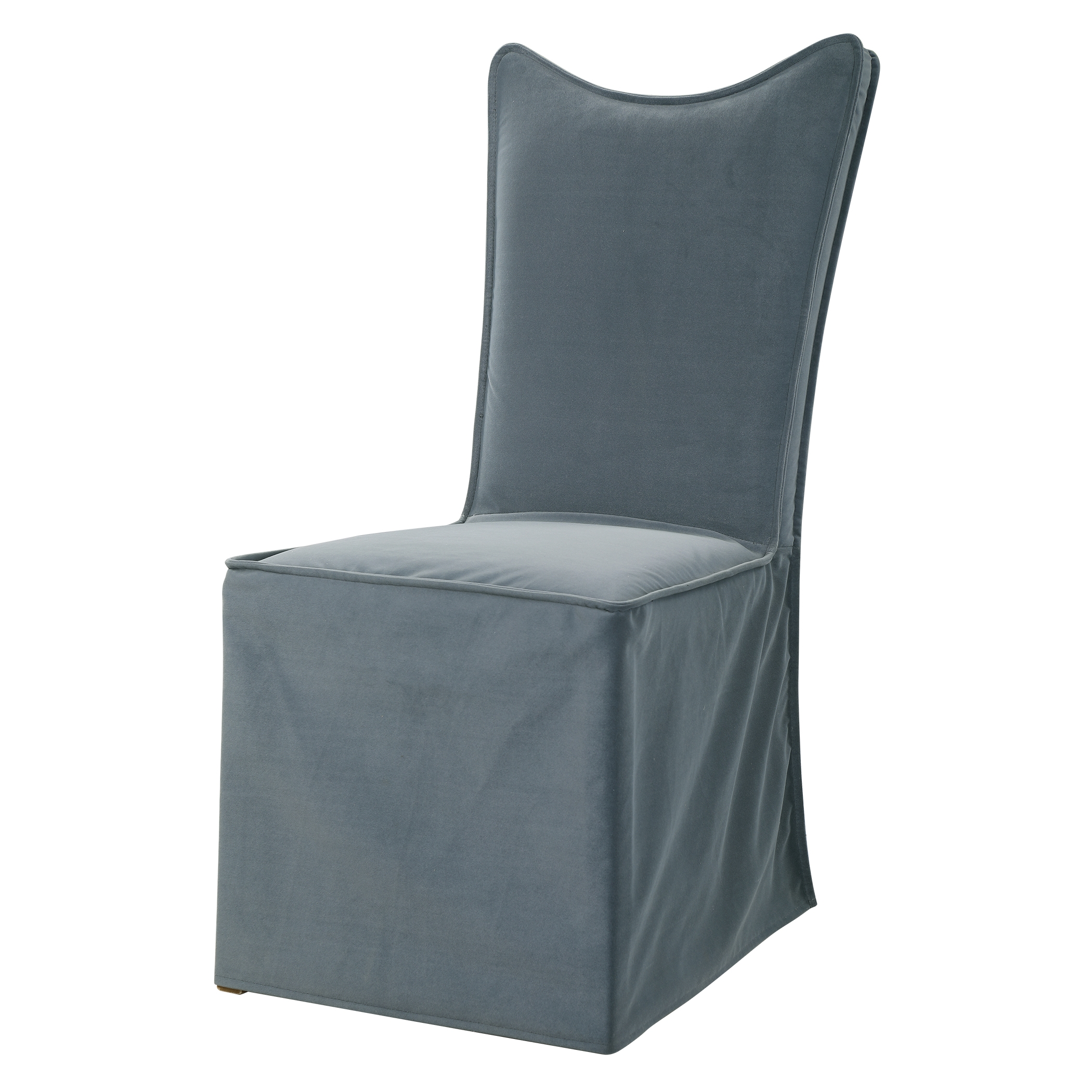 Delroy Armless Chair, Gray, Set Of 2 - Image 2