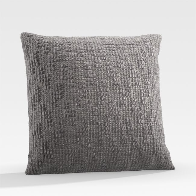 Boyer 20" Charcoal Outdoor Pillow - Image 0