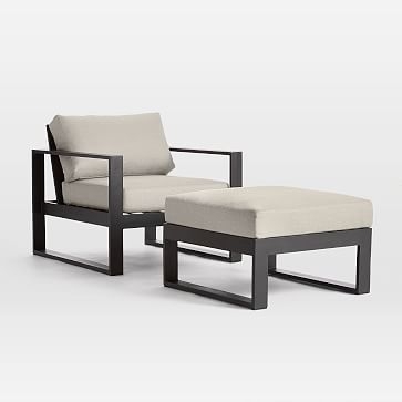 Portside Aluminum Outdoor Lounge Chair, Dark Bronze - Image 2