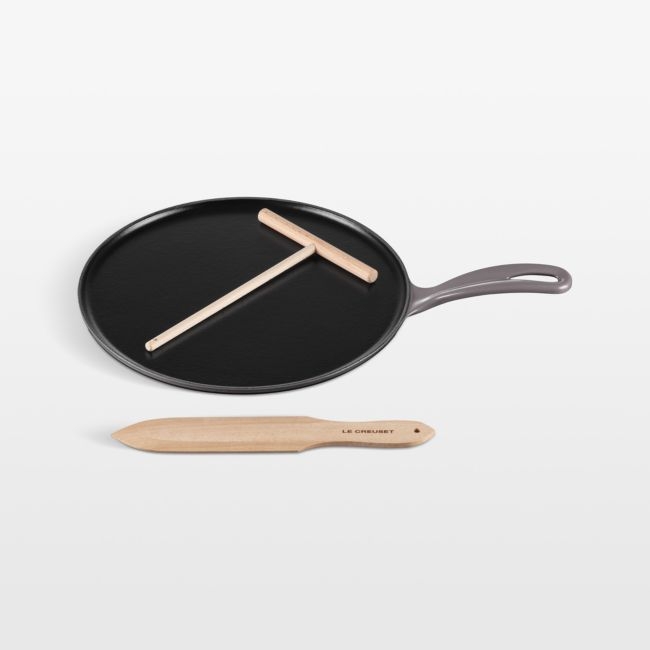 Le Creuset ® Heritage Traditional Round 10.25" Oyster Crepe Pan - Image 0
