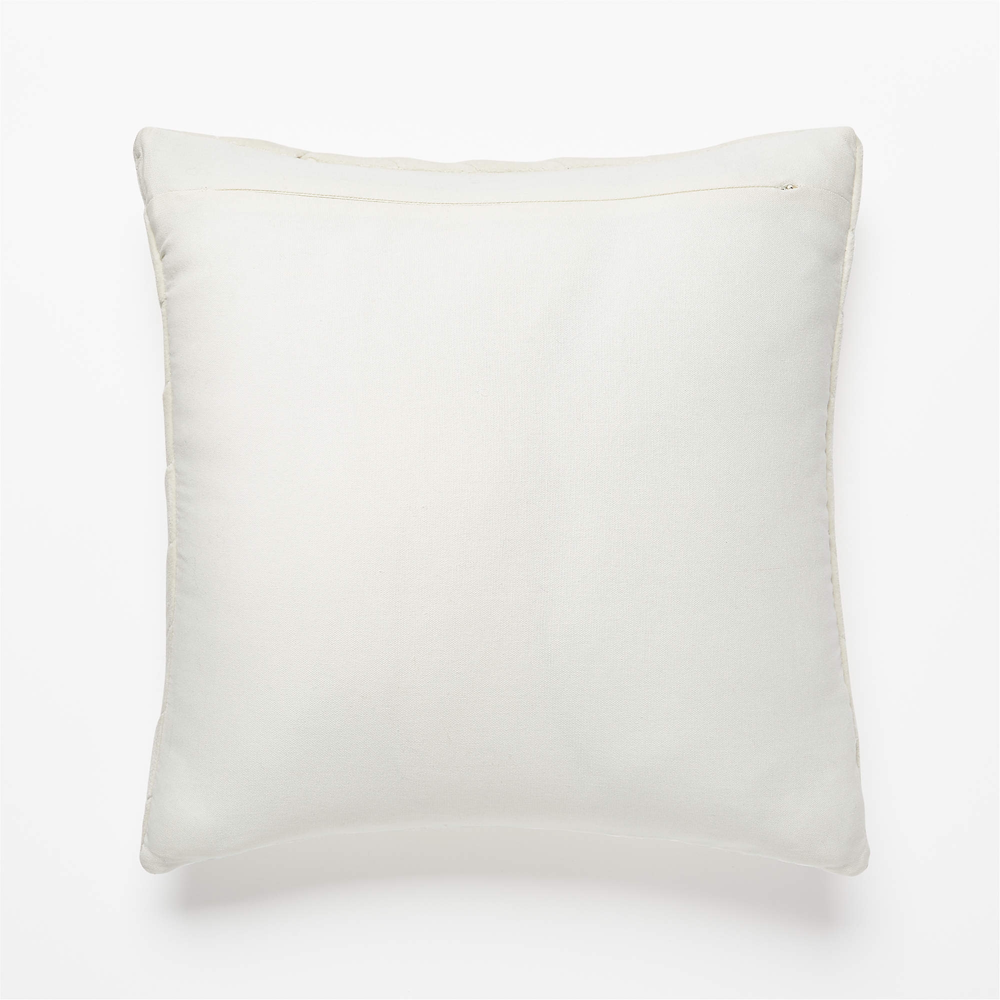 Leger Velvet Pillow, Down-Alternative Insert, Ivory, 18" x 18" - Image 2