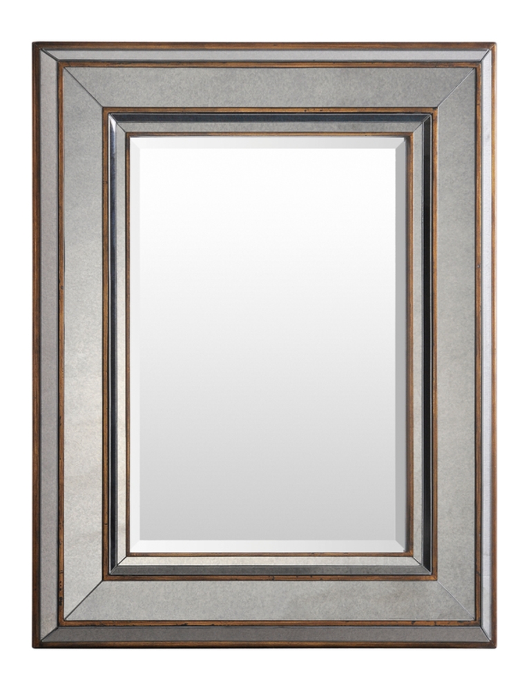 Surya Wall Decor Metallic - Silver 36"H x 28"W x 2"D Accent Mirror - Image 0
