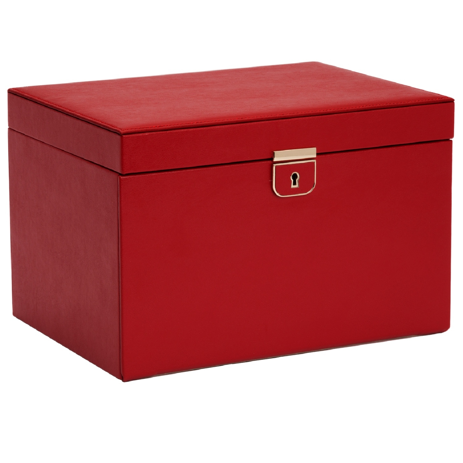 Wolf 1834 Palermo Modern Classic Red Leather Jewelry Box - Large - Image 1