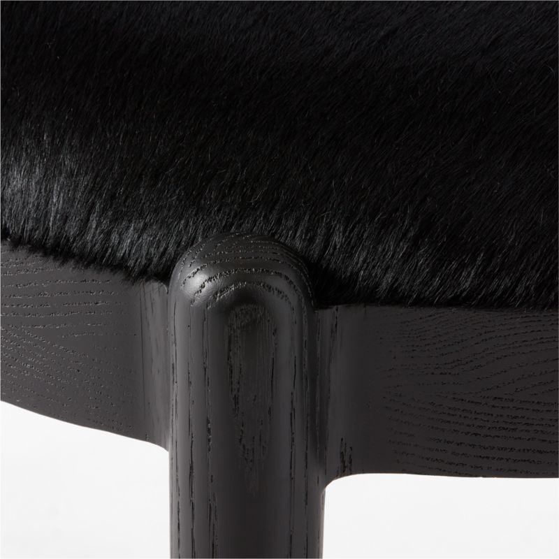 Kir Black Cowhide Dining Chair - Image 5