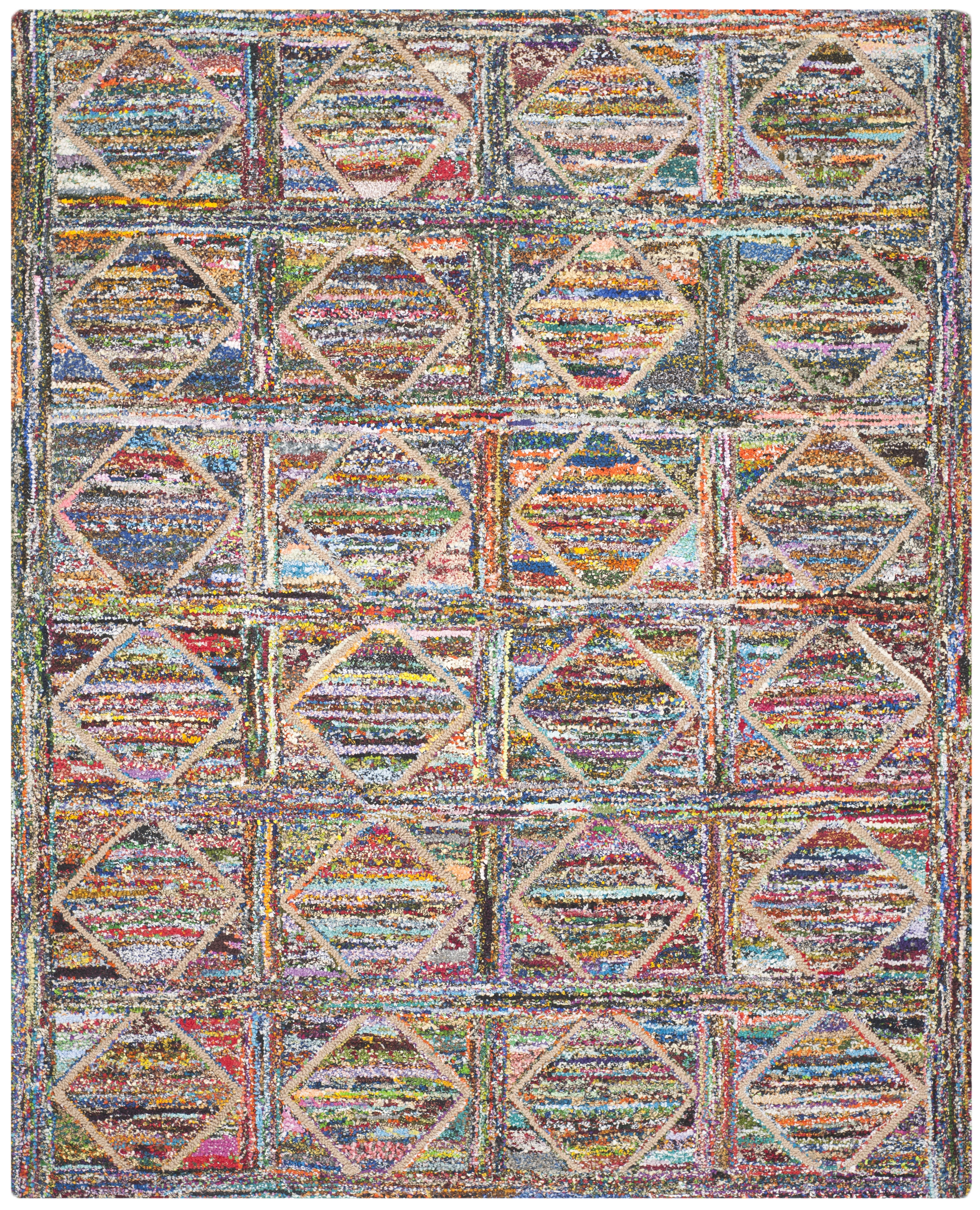 Arlo Home Hand Tufted Area Rug, NAN440A, Multi,  8' X 10' - Image 0