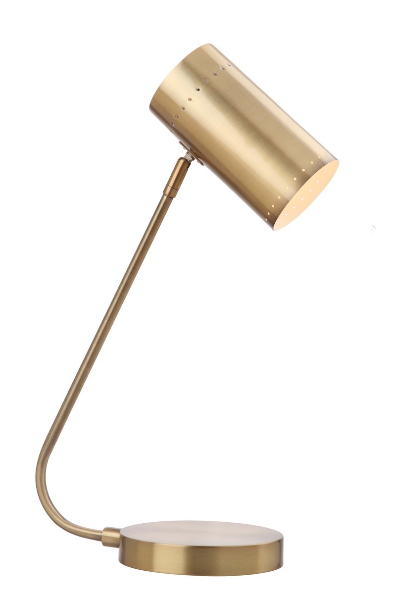 Contemporary Crane Task Table Lamp, Gold - Image 0