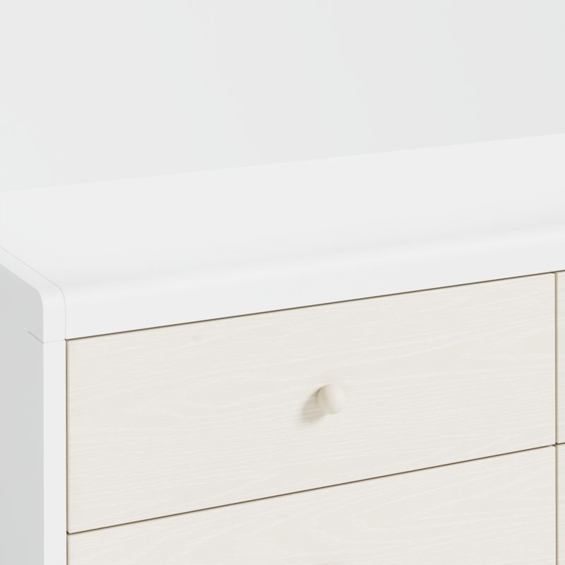 Arlyn Two-Tone White Wood 6-Drawer Kids Dresser - Image 5