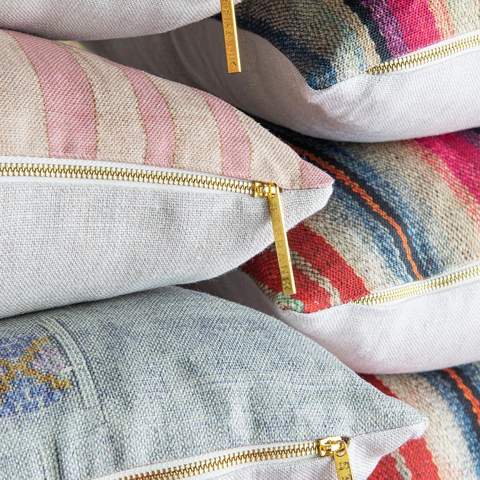 Technicolor Frazada Pillow by St. Frank | 26" W x 16" H | Linen/Wool - Image 10