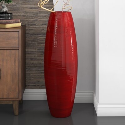 Mendez Bamboo Cylinder Floor Vase - Image 0