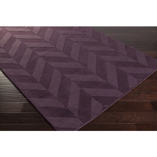 Central Park Purple Indoor 2'3" x 14' Handmade Rug - Image 6