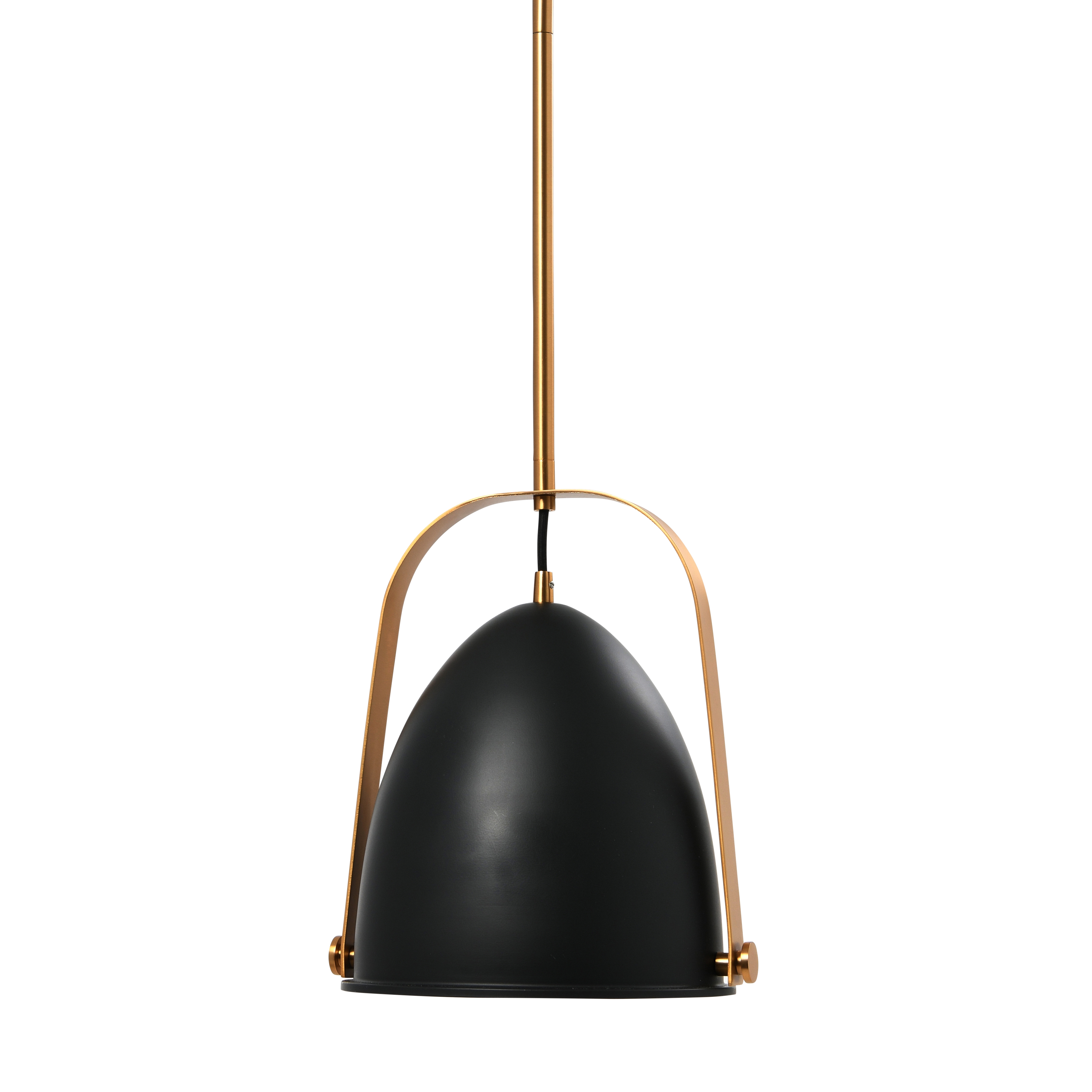 Robert Stevenson Lighting Zelda - 2-Tone Metal Ceiling Light, Black and Brushed Gold - Image 0