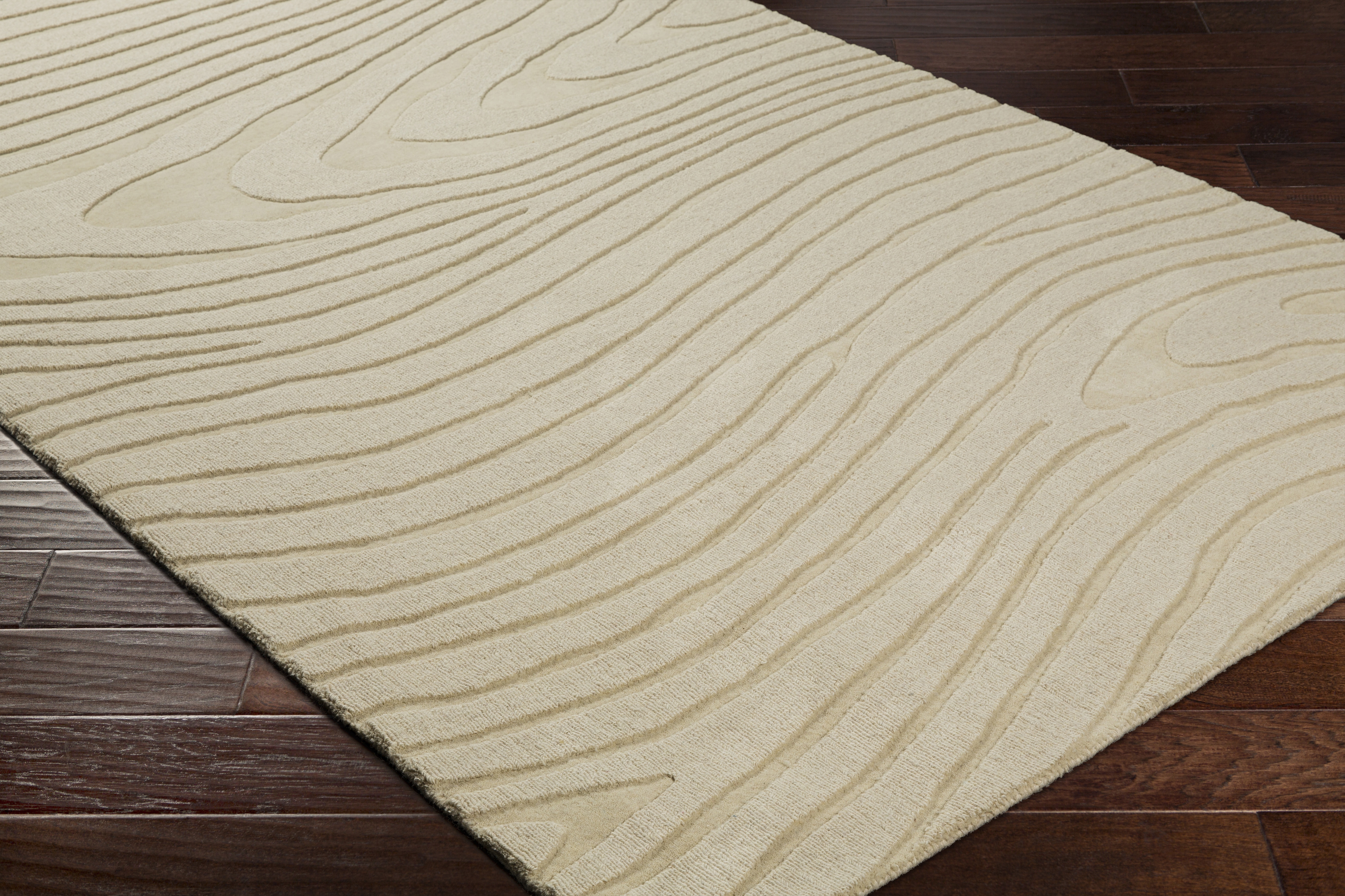 Mystique White Indoor 3'3" x 5'3" Handmade Rug - Image 5