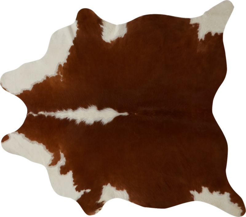 Light Brown and White Cowhide Area Rug 4'x6' - Image 2