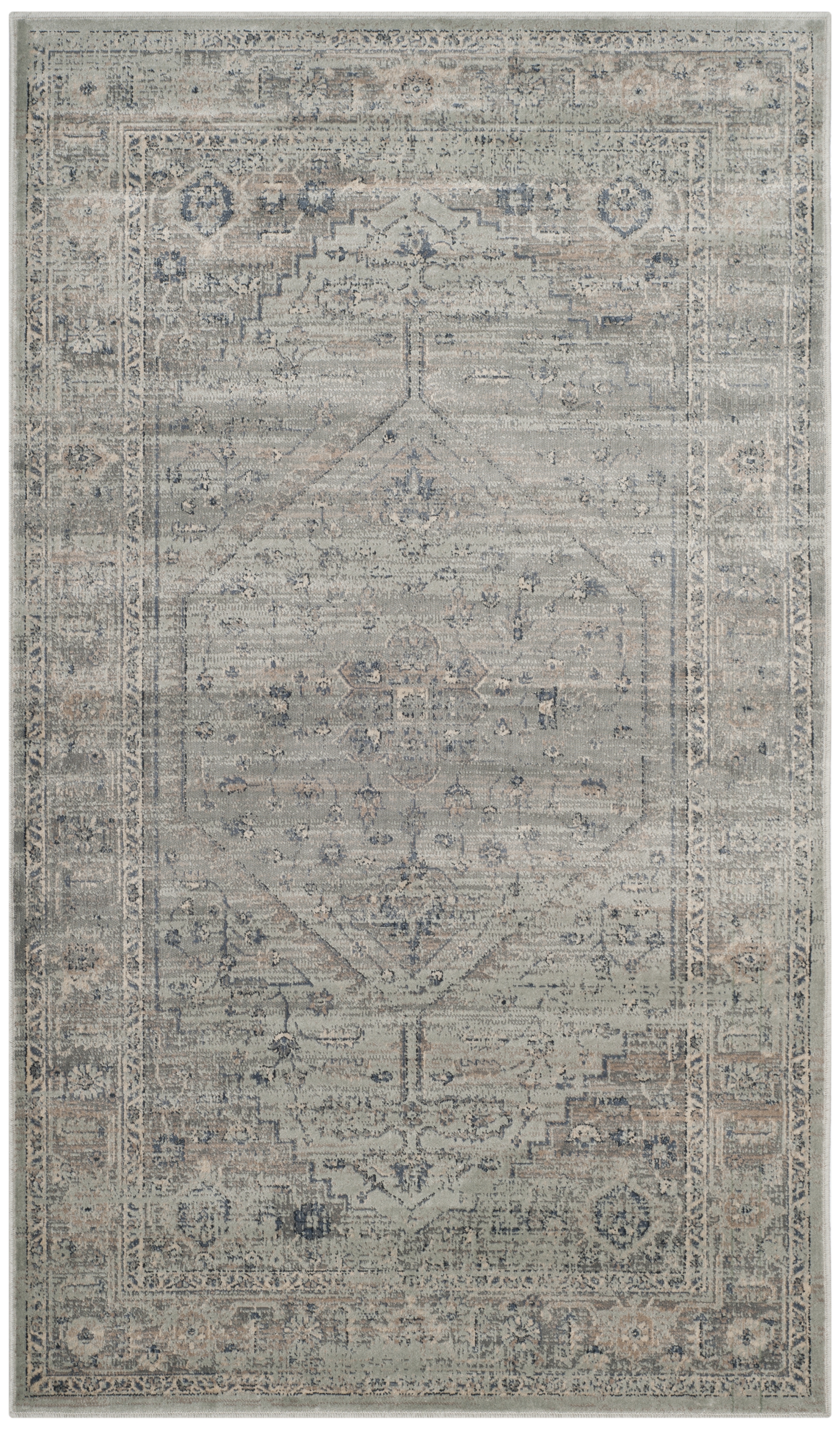 Arlo Home Woven Area Rug, VTG123-7662, Light Blue,  3' 3" X 5' 7" - Image 0