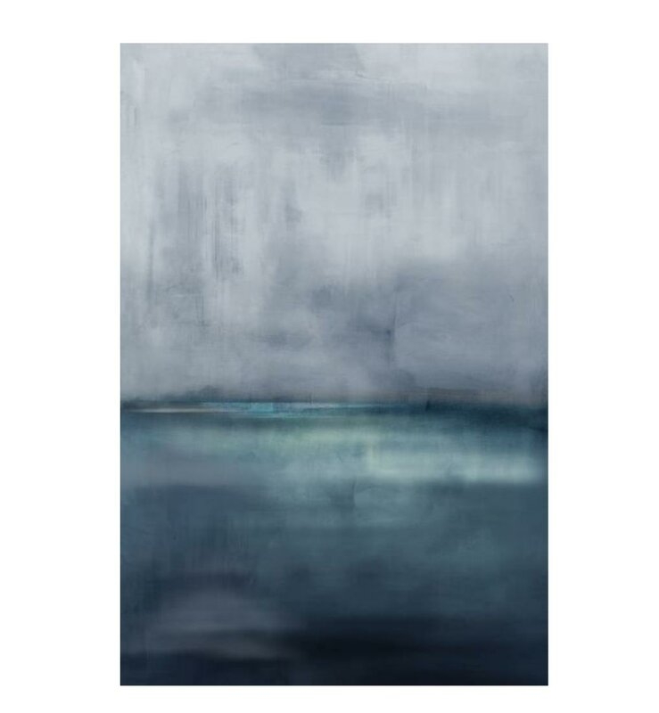 Chelsea Art Studio 'Pacific Fog' by James McAllen - Graphic Art Print Format: Glass Coat, Size: 81" H x 54" W x 1.5" D - Image 0