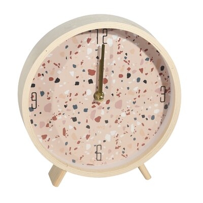 Wood Terrazzo Table Clock - Image 0