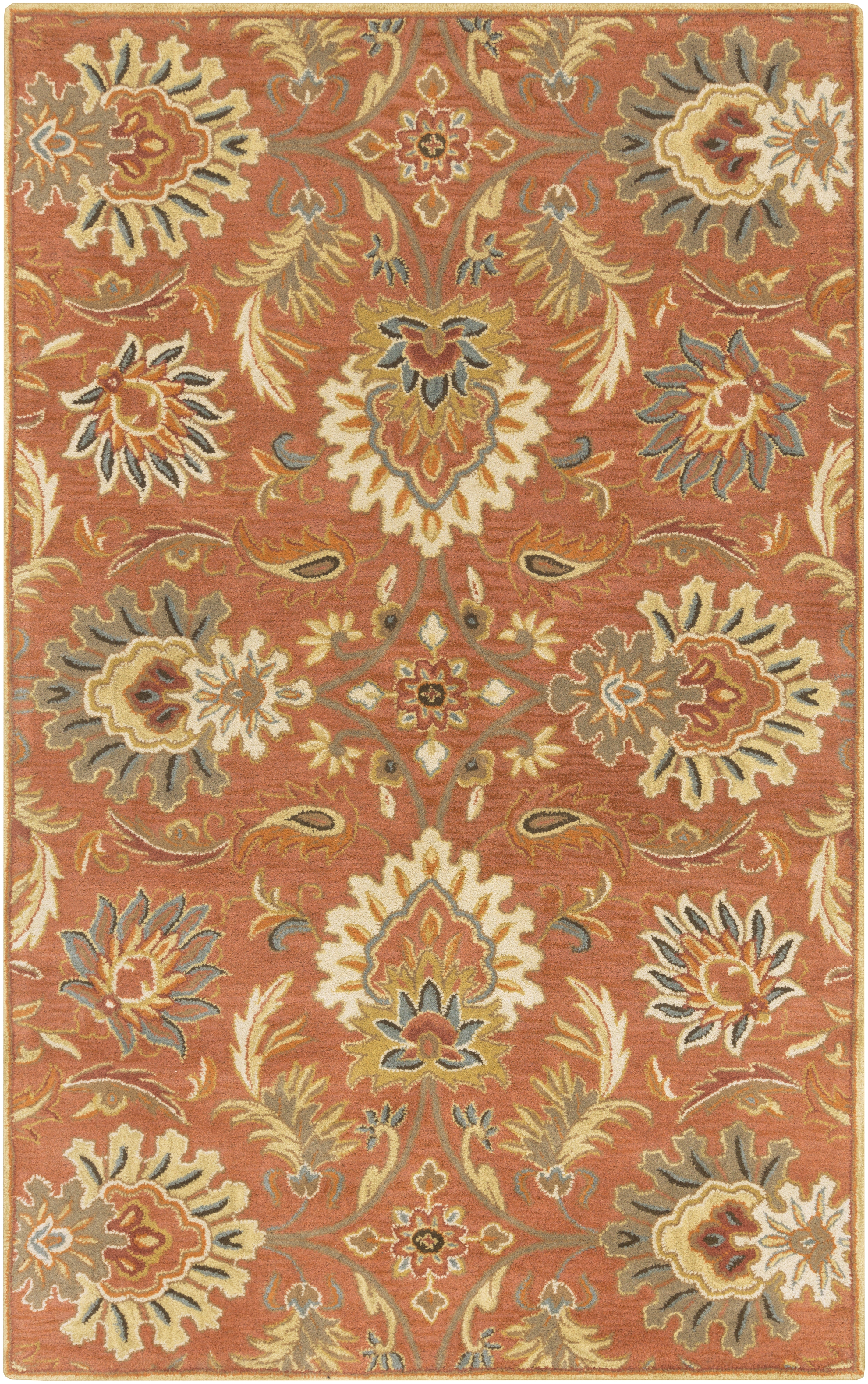 Caesar Beige Indoor 4' x 6' Handmade Rug - Image 0