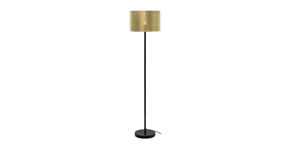 Perforate Brass Floor Lamp - Image 0