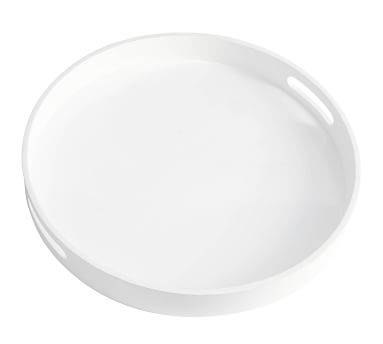 Lacquer Serving Tray - White - Image 4