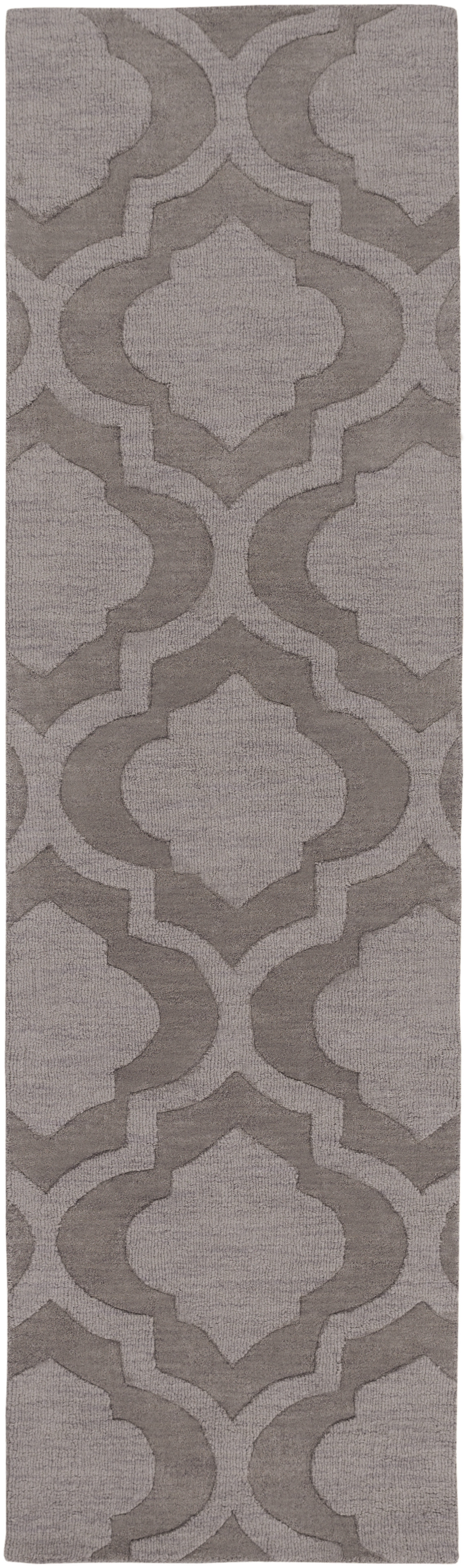 Central Park Brown Indoor 2'3" x 12' Handmade Rug - Image 0