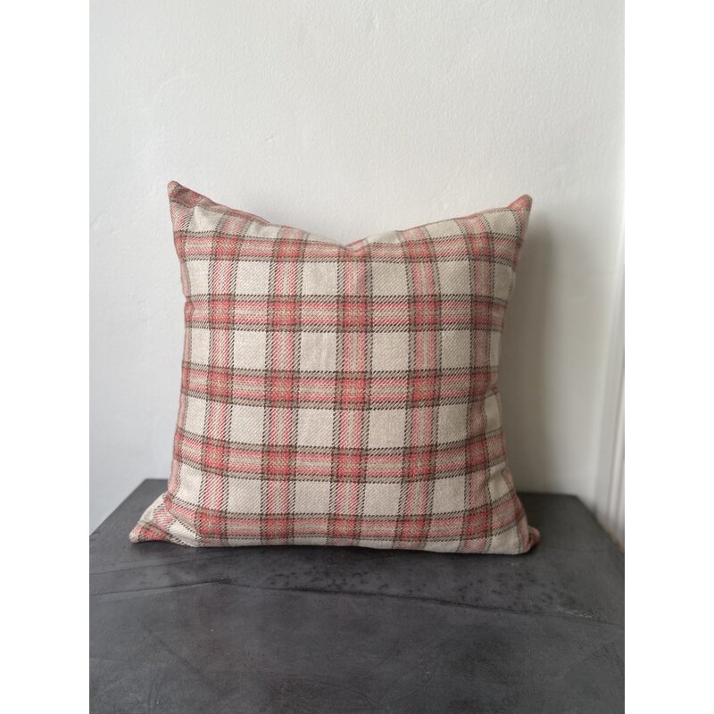 Foundation Studio Simon Wool Plaid Throw Pillow Cover and Insert - Image 0