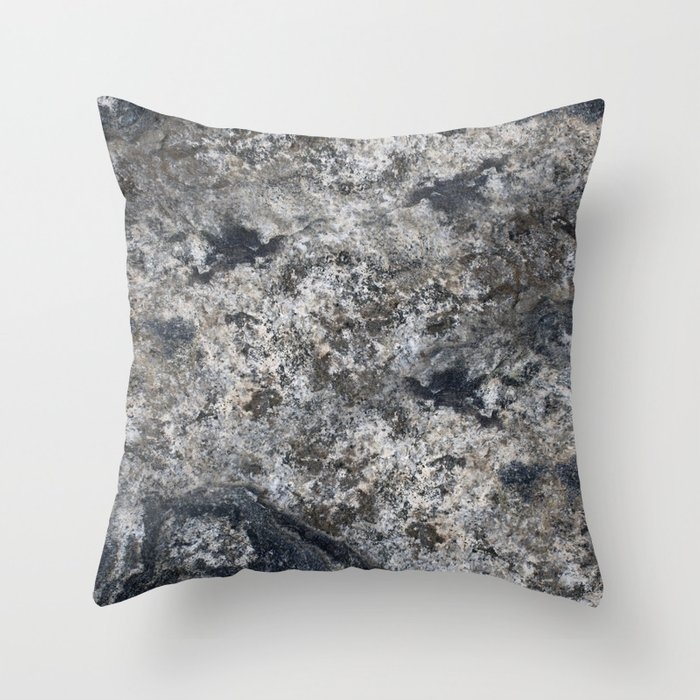 Real Soapstone Throw Pillow by Grace - Cover (16" x 16") With Pillow Insert - Outdoor Pillow - Image 0