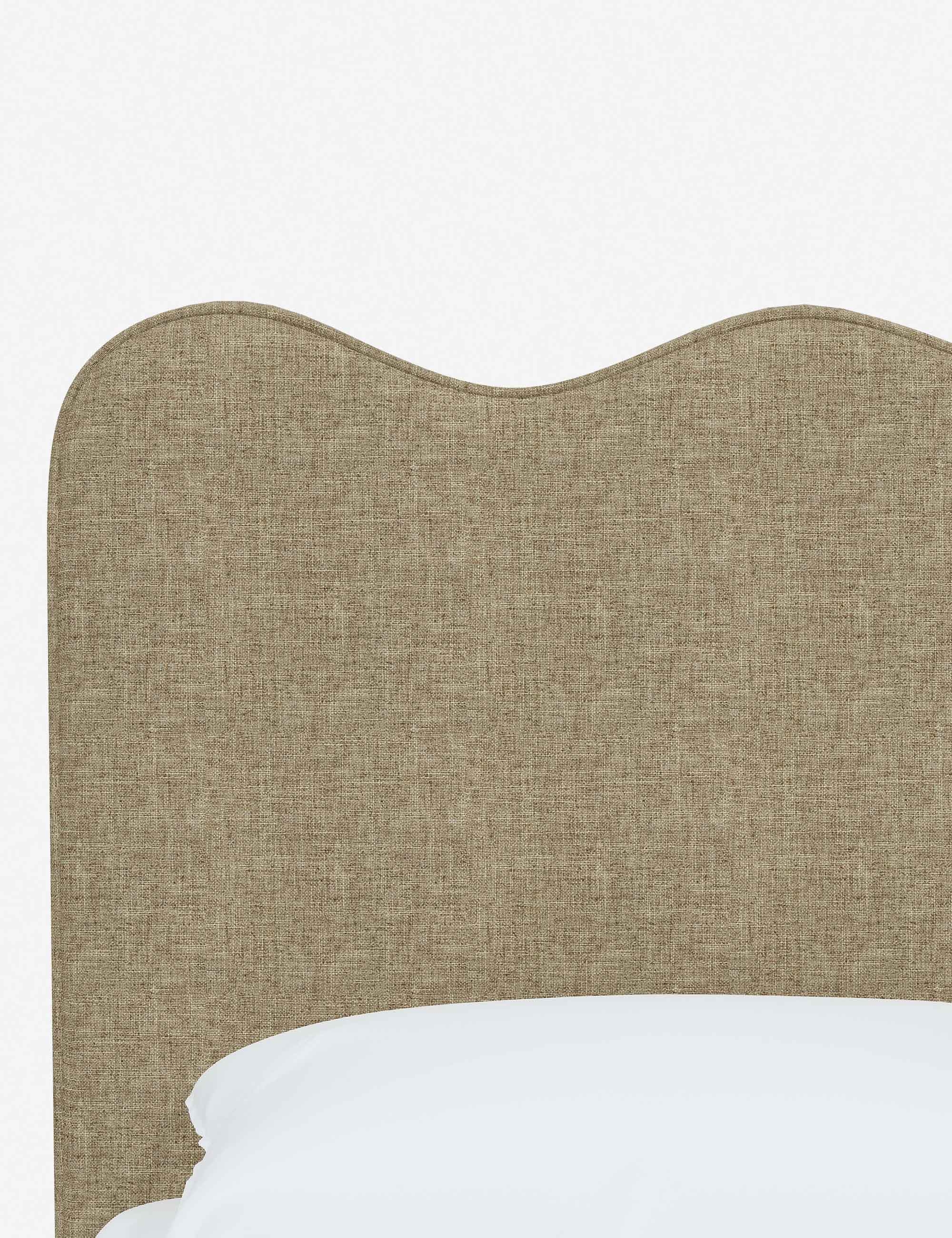 Clementine Platform Bed - Pine Velvet / Queen - Image 63