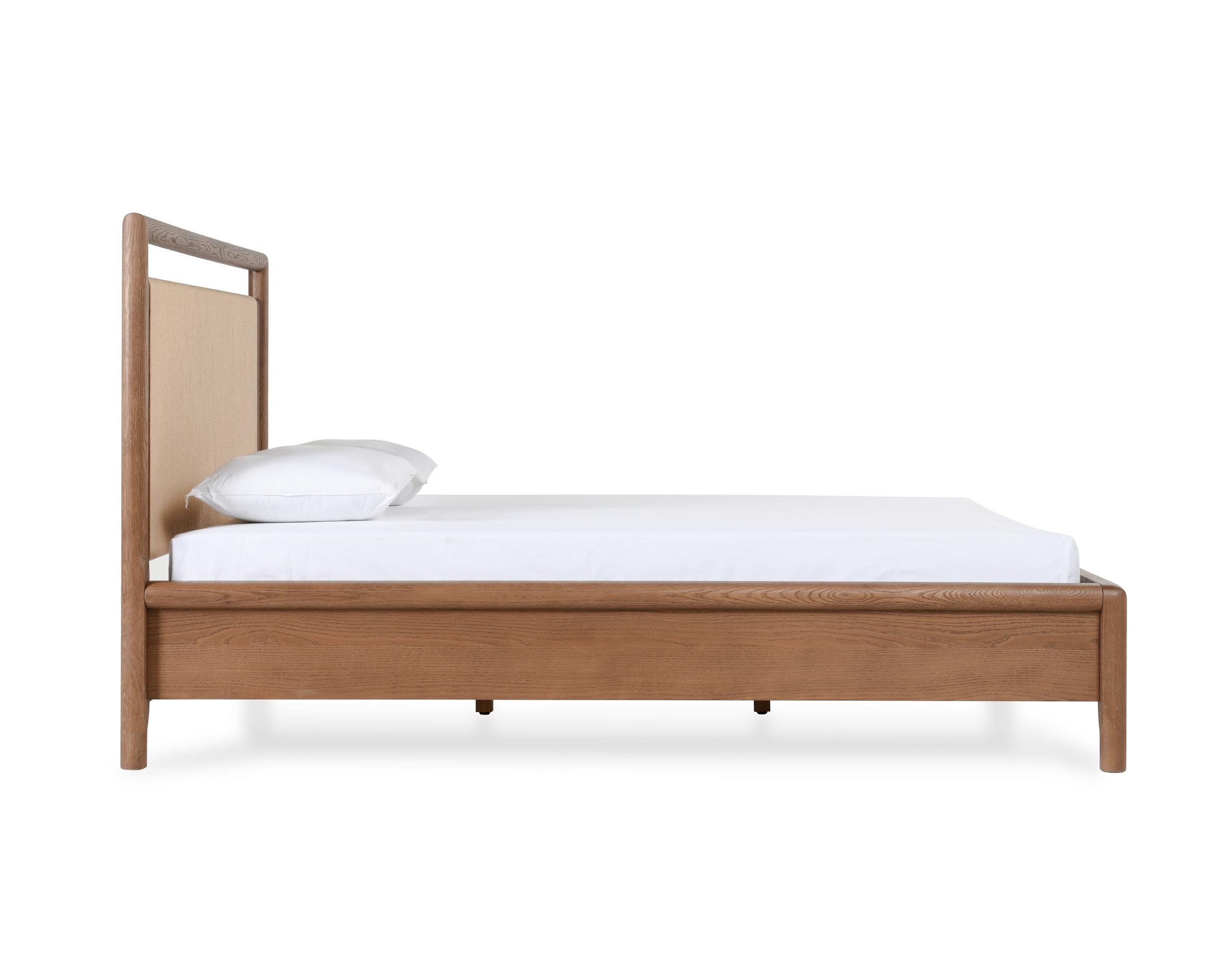 Corda Oak Wood Cal King Bed Brown/Natural - Image 2