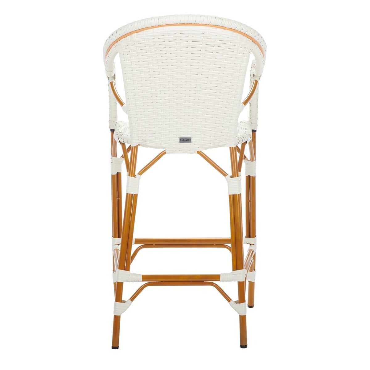 California Bar stool W Arms - White - Safavieh - Image 8