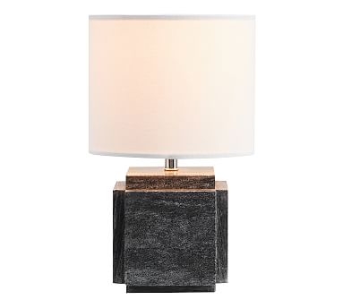 Amara Marble Table Lamp, Small, Black - Image 0