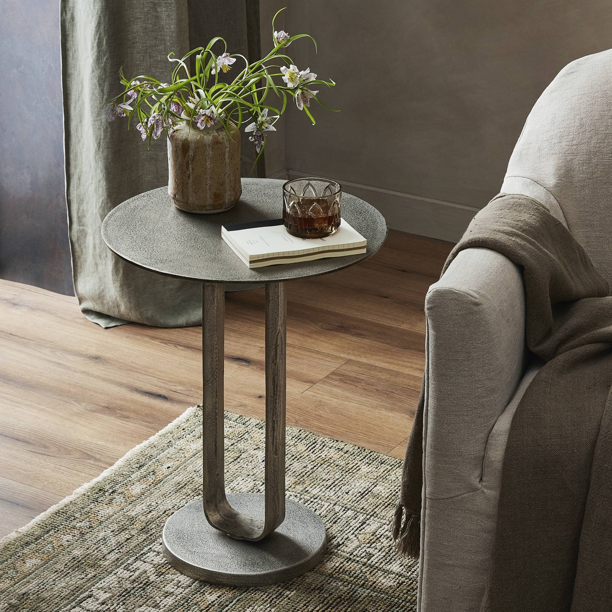 Douglas End Table - Raw Antique Nickel - Image 7