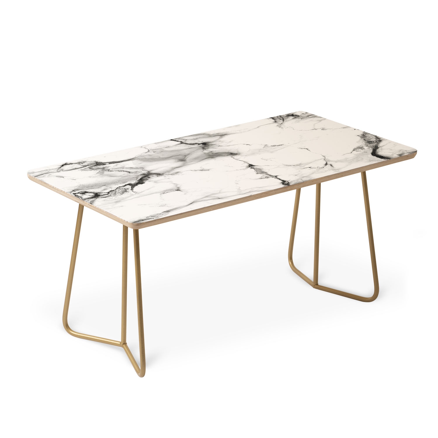 Marble by Chelsea Victoria - Coffee Table Black Aston Legs - Image 2