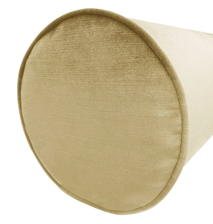 THE BOLSTER :: FAUX SILK VELVET // CHAMPAGNE - BY THE YARD - Image 1