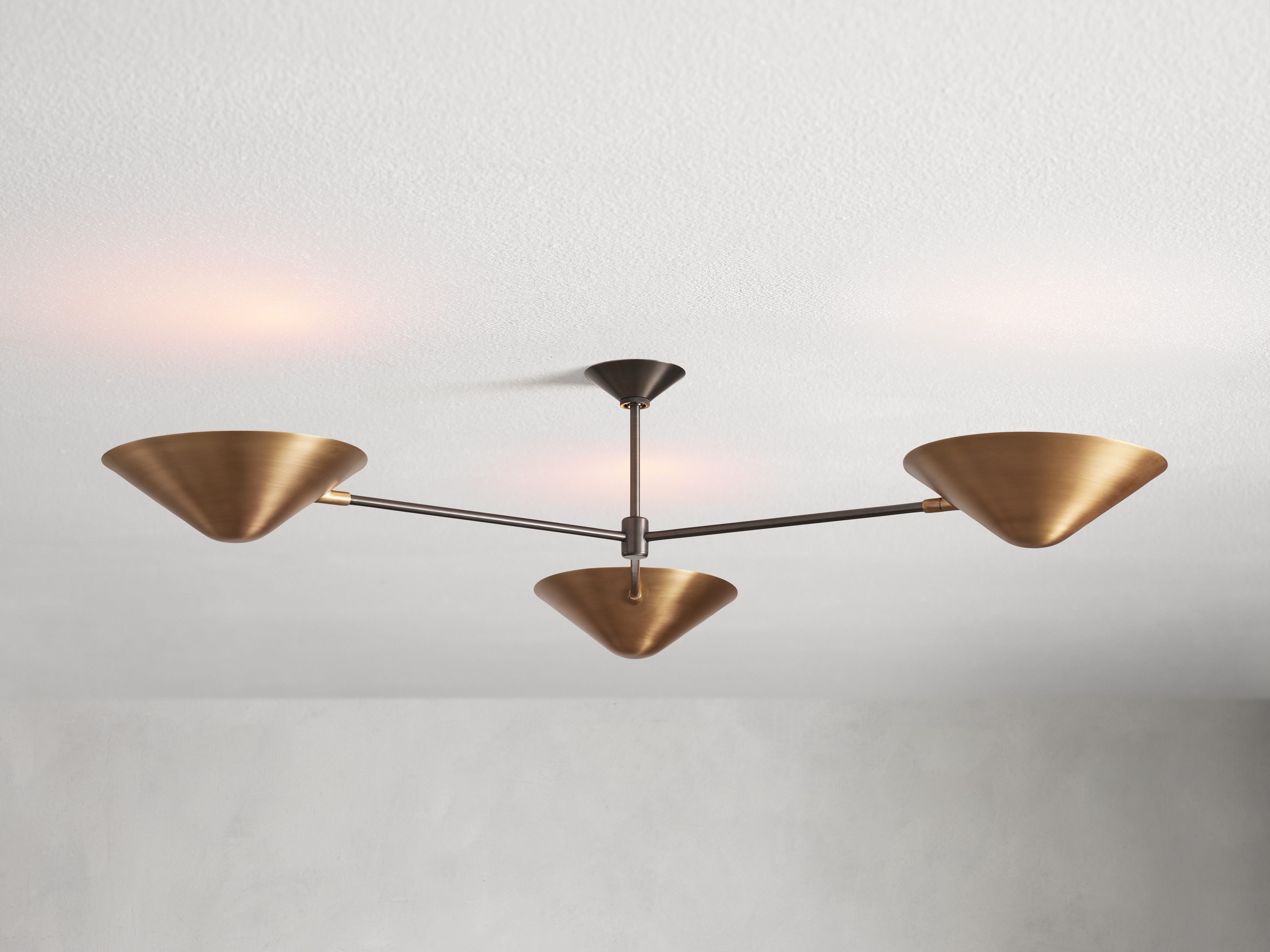 Simms Flush Mount in Metal 54" Brass - Image 0