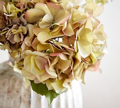 Faux Hydrangea Bouquet, Green Multi - Image 1