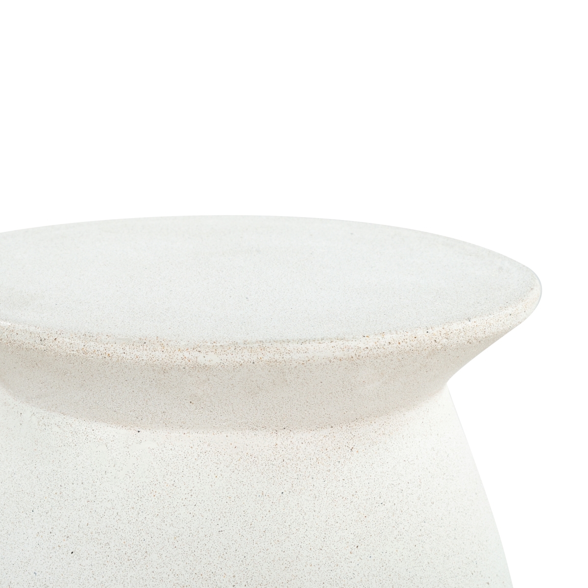 Flanagan Round Accent Table - Ivory - Image 1