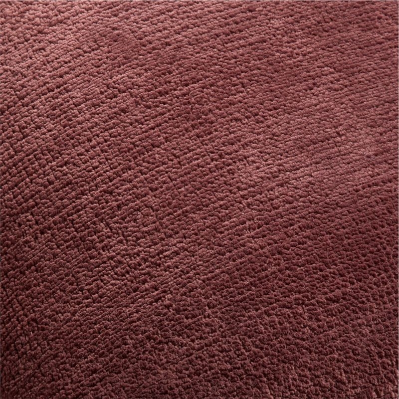 Revasser Chenille 23"x23" Burgundy Throw Pillow Cover by Athena Calderone - Image 2