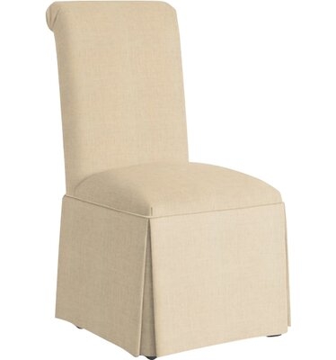 Weare Upholstered Solid Back Skirted Side Chair - Image 0